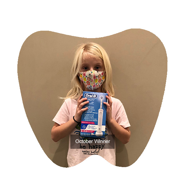 Congratulations to October Winner, our No Cavity Club Winner at our Franklin location for the month of October!, Franklin OH
